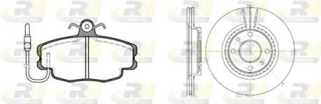Гальмівний комплект (Диски RH 6144.10 + Колодки RH 2141.02) 8141.02 ROADHOUSE 814102