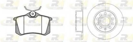 Гальмівний комплект (Диски RH 6649.00 + Колодки RH 2263.05) 8263.06 ROADHOUSE 826306 (фото 1)