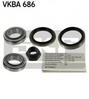 FORD Подшипник колеса передний Escort -90, Fiesta -89 SKF VKBA 686