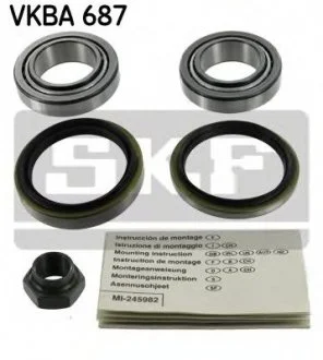 FORD Подшипник передн.ступ.Escort 80-90 SKF VKBA 687