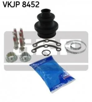 Пыльник ШРУС + болты + скоба + гайки + хомуты + смазка DB124 SKF VKJP 8452