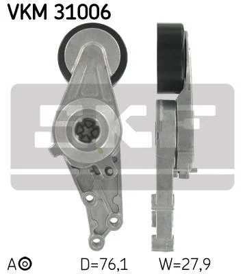 Натяжной ролик, поликлиновой ремень SKF VKM 31006 (фото 1)