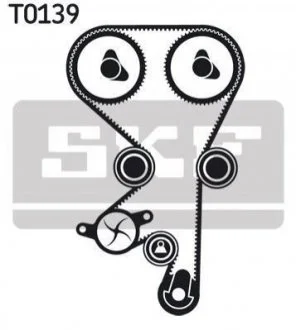 Фото 1 - комплект ГРМ (ремінь + ролик) SKF VKMA 05142 Комплект ГРМ (ремінь + ролик) SKF VKMA 05142 (фото 1)