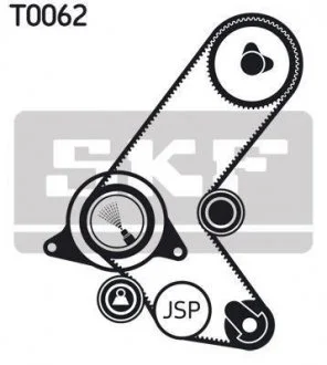 К-кт. ГРМ (ремень+2шт.ролика+крепление) Opel Combo 1.7D -01 SKF VKMA 05213