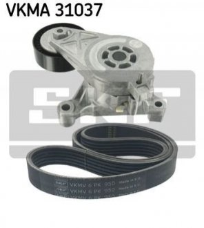 Комплект поліклиновий (ремінь+ролики) SKF VKMA 31037
