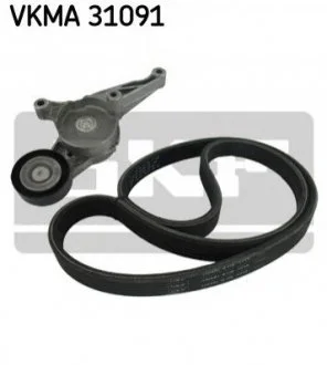 Комплект поліклиновий (ремінь+ролики) SKF VKMA 31091