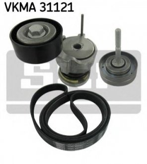 Комплект поліклиновий (ремінь+ролики) SKF VKMA 31121 (фото 1)