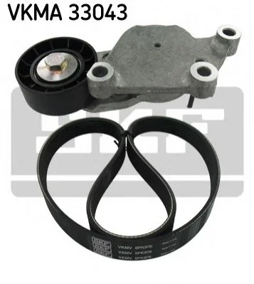 Комплект поліклиновий (ремінь+ролики) SKF VKMA 33043 (фото 1)