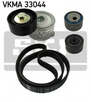 Комплект поліклиновий (ремінь+ролики) SKF VKMA 33044 (фото 1)