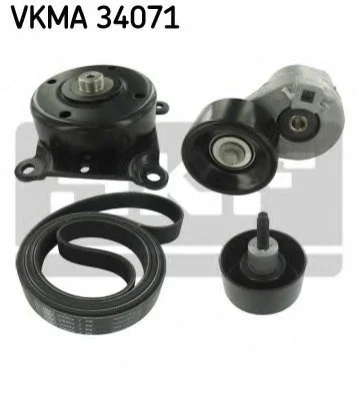 Комплект поліклиновий (ремінь+ролики) SKF VKMA 34071 (фото 1)