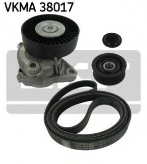 Поликлиновой ременный комплект SKF VKMA 38017