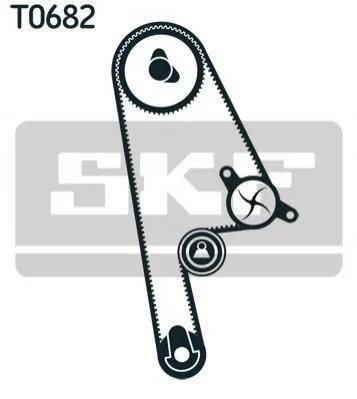 Комплект ремня ГРМ SKF VKMA 93616 (фото 1)