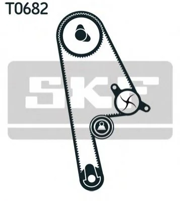 Водяний насос + комплект зубчатого ременя SKF VKMC 93616 (фото 1)