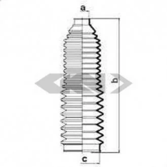 Пильовик рульового механізма GKN SPIDAN 83657