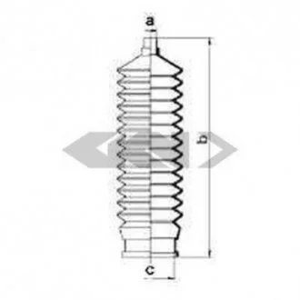 Пильовик рульового механізма GKN SPIDAN 83888