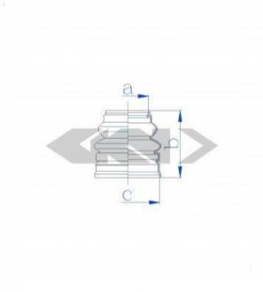 Пильовик рульового механізма GKN SPIDAN 84106