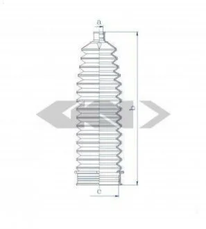 Пильовик рульового механізма GKN SPIDAN 84127