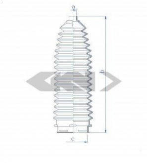 Пильовик рульового механізма GKN SPIDAN 84189
