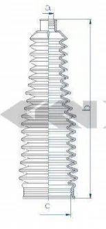 Пильовик рульового механізма GKN SPIDAN 84207