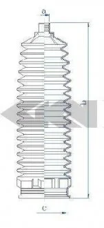 Пильовик рульового механізма GKN SPIDAN 84222