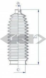 Пильовик рульового механізма GKN SPIDAN 84224