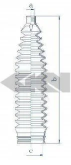 Пильовик рульового механізма GKN SPIDAN 84229