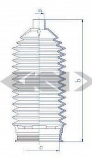 Пильовик рульового механізма GKN SPIDAN 84233