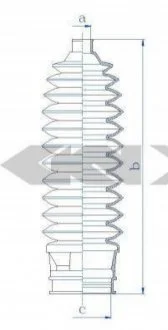 Пильовик рульового механізма GKN SPIDAN 84248