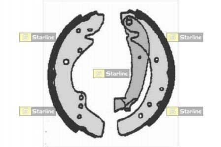 Тормозные колодки барабанные, к-кт. STARLINE BC 07110