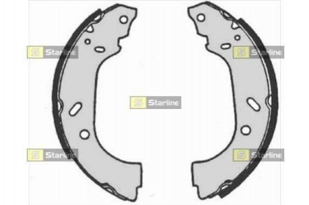 Тормозные колодки барабанные, к-кт. STARLINE BC 07150