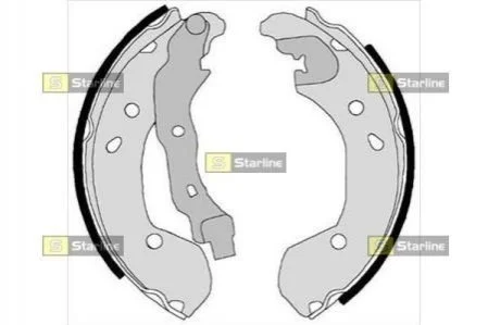 Гальмівні колодки барабанні STARLINE BC 08180