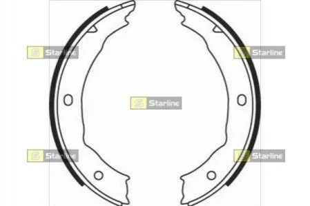 Гальмівні колодки барабанні STARLINE BC 08400