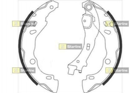 Тормозные колодки барабанные, к-кт. STARLINE BC 08700