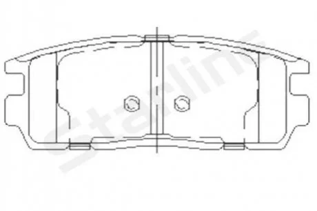 Колодки тормозные дисковые, к-кт. STARLINE BD S851P