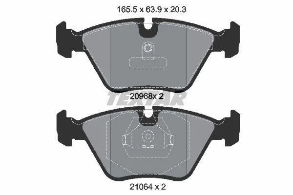 Тормозные колодки дисковые Textar TEXTAR 2096801 (фото 1)