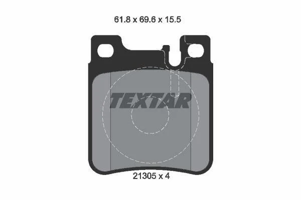 Тормозные колодки дисковые Textar TEXTAR 2130504 (фото 1)