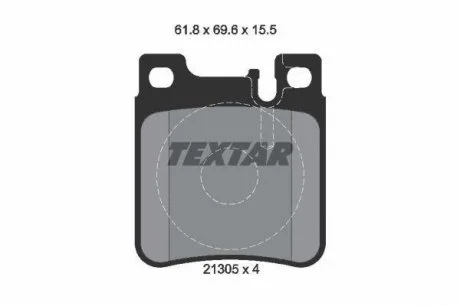 Тормозные колодки дисковые Textar TEXTAR 2130504