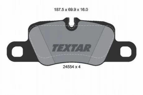 Тормозные колодки дисковые TEXTAR 2455401 (фото 1)