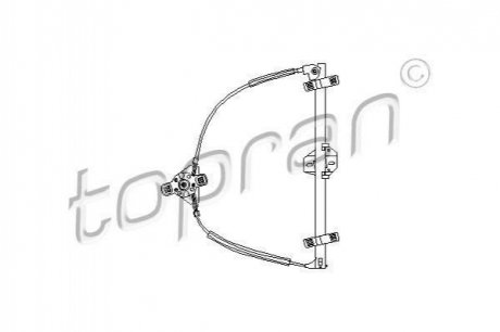 Пiдiймач скла перед.правий VW Golf II,Jetta 87-91 TOPRAN / HANS PRIES 102 888