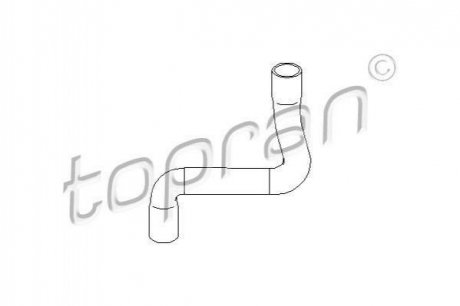 Шланг гумовий сист. охолоджен. HP110 492 TOPRAN TOPRAN / HANS PRIES 110 492