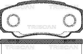 Колодки гальмівні задні TRISCAN 811010533