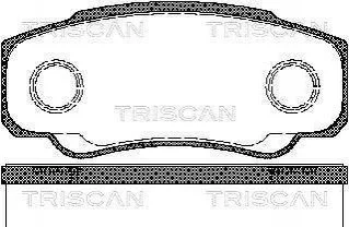 Колодки гальмівні задні TRISCAN 811010533