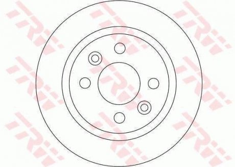 Тормозной диск TRW DF4382 (фото 1)