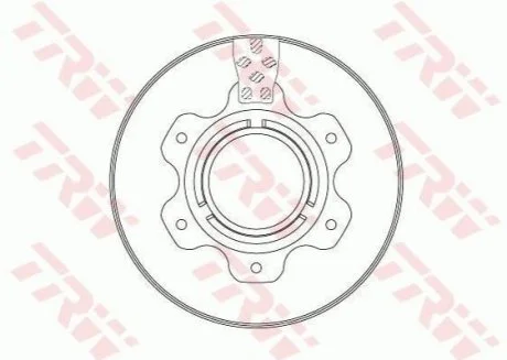 Диск гальмівний TRW DF6743S