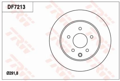 Тормозной диск TRW DF7213 (фото 1)