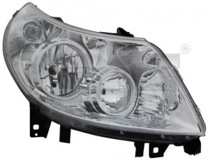 Фара лів (H1/H7, електричн, з мотором) CITROEN JUMPER III FIAT DUCATO PEUGEOT BOXER 04.06-12.10 TYC 20-11334-05-2