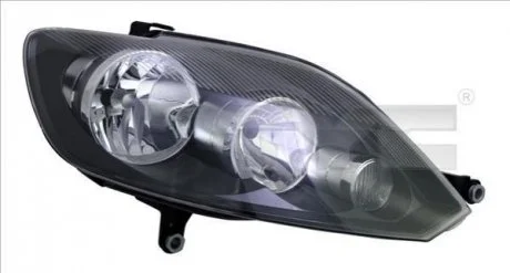Фара Лів (H15/H7, електричн, з мотором, колір відбивача: чорн) VW GOLF V PLUS 12.04-01.09 TYC 20-12158-05-2