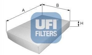 Фильтр, воздух во внутренном пространстве UFI 53.034.00