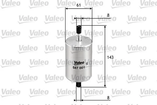 Топливный фильтр Valeo 587001 (фото 1)