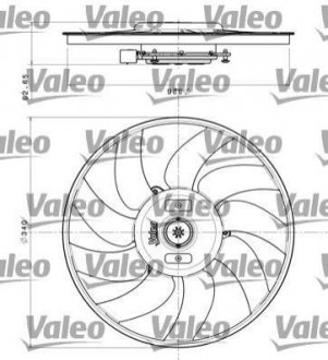 Вентилятор радіатора (правий) VL Valeo 696349